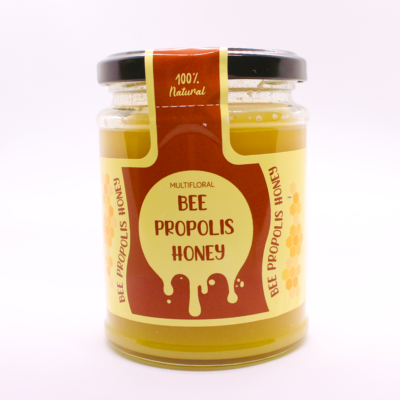 Raw bee propolis honey
