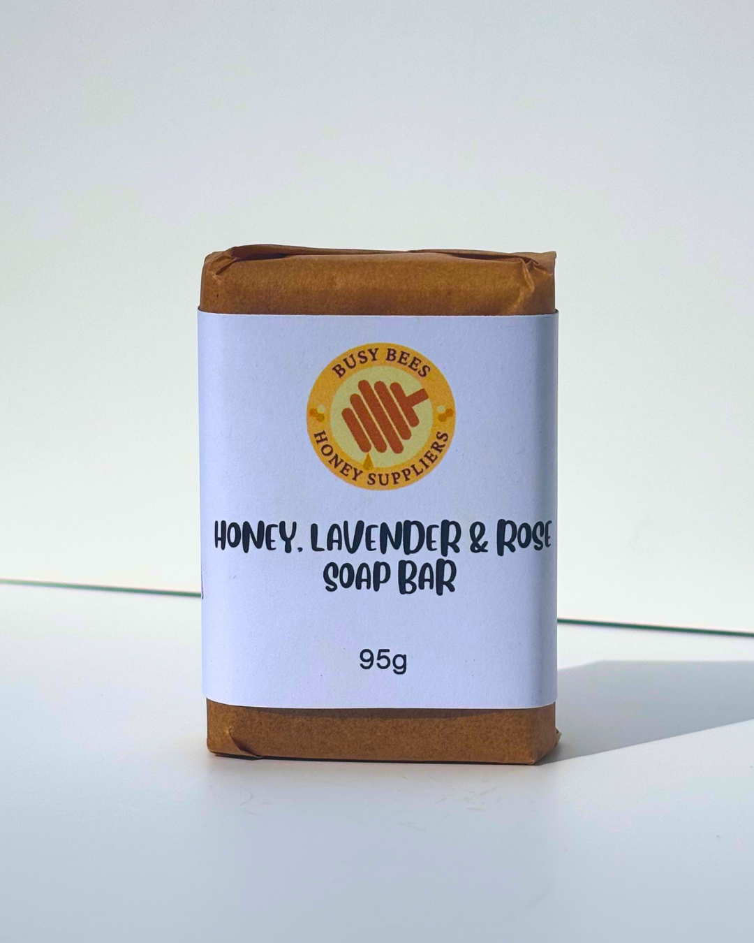 An image of our Honey, Lavender & Rose Soap Bar